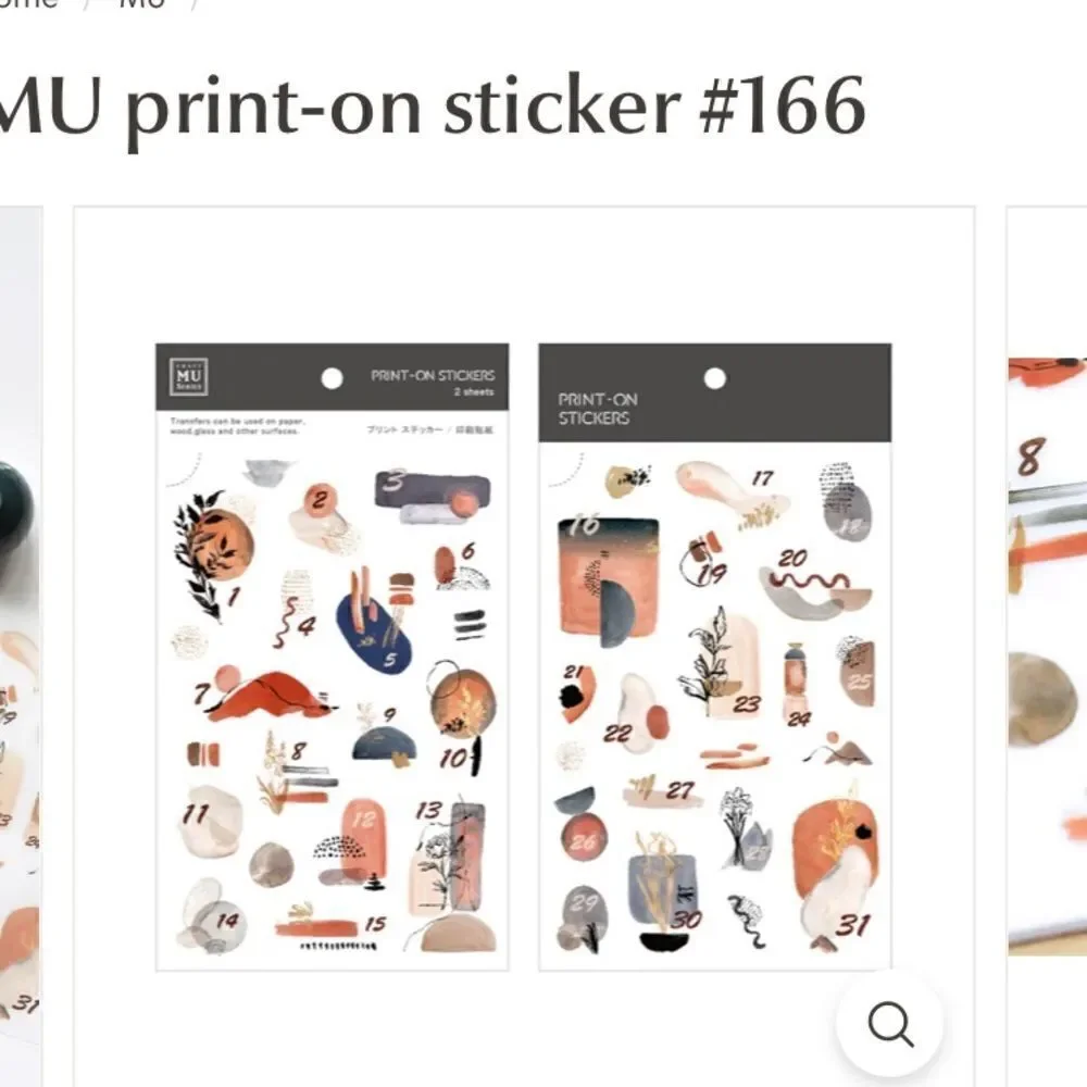 MU print on stickers 3 packages with 2 sheets each bundle original wrapping